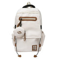 Large capacity waterproof leisure travel backpack in multiple colours with contrast stitching