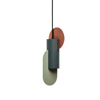 Nordic single head small chandelier, iron, 250x500mm, LED, white grey pink, for dining room bedroom bar
