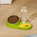 Automatic pet bowl water fountain set in white blue green or gray for cats and dogs