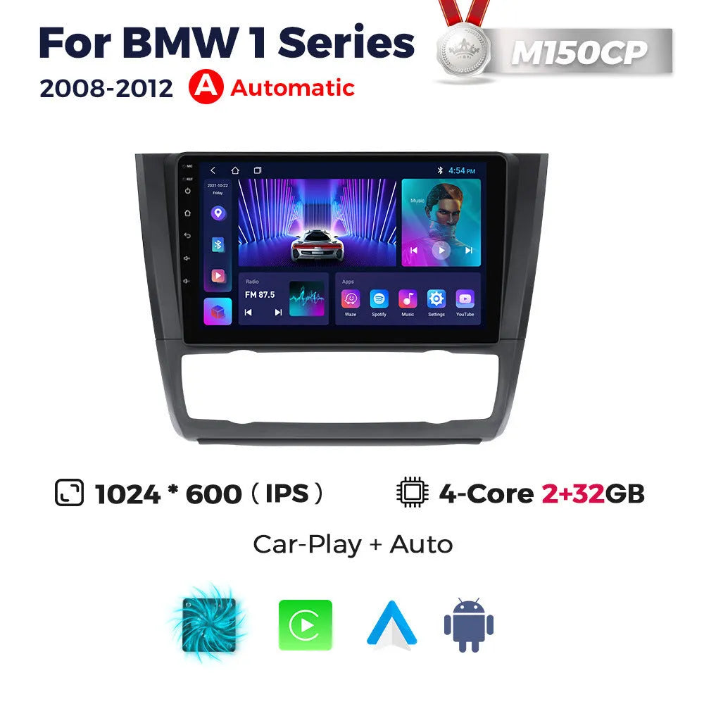 Android 9-inch car head unit touchscreen display for BMW E87 vehicles