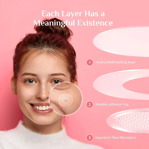 9-piece acne patch pack for mild pimple desalting and closed comedone treatment