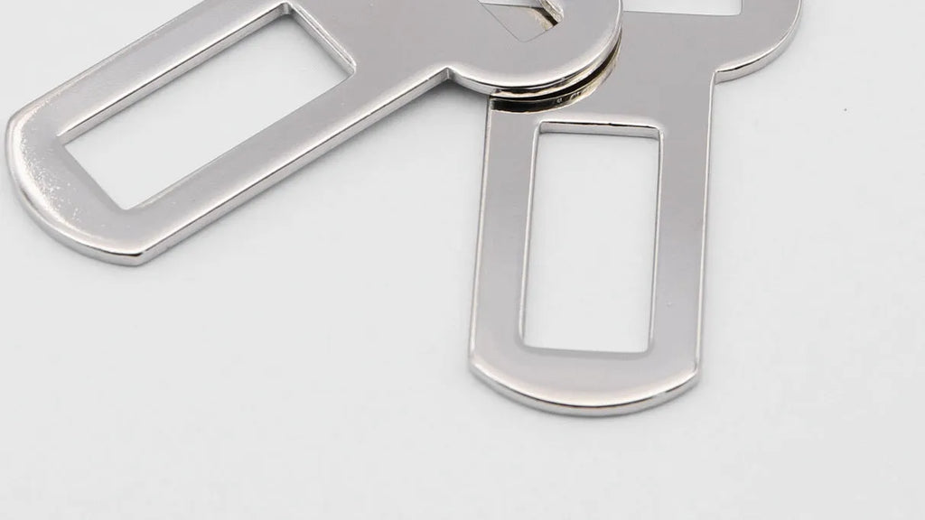 26mm silver metal pet leash buckle with safety latch mechanism