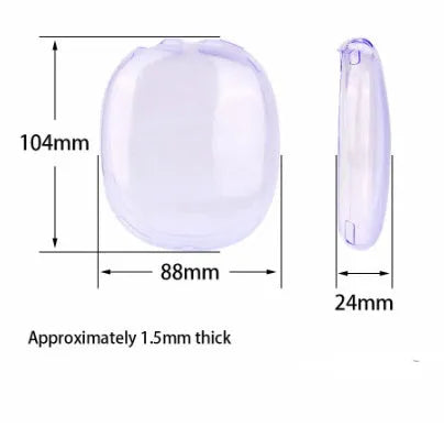 Silicone transparent TPU ear cap set for Apple earbuds protective cover case