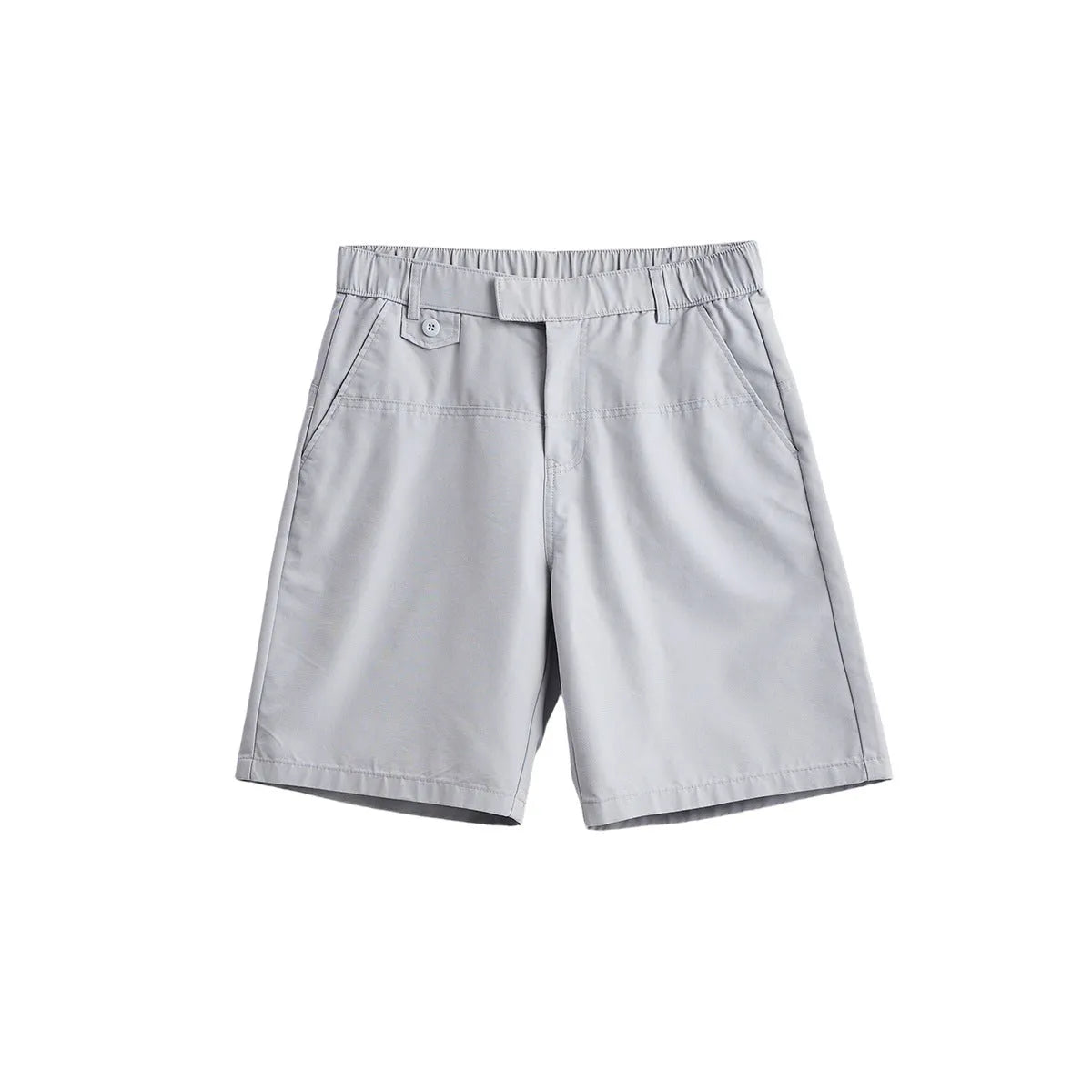 Men's light blue cotton blend casual loose-fit shorts for summer wear