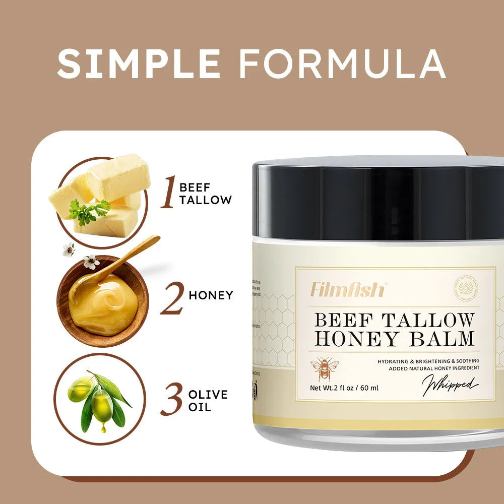 Honey moisturiser body cream with 60ml net content in standard packaging