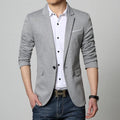 Slim-fit synthetic best man jacket in black, long sleeves, three-dimensional patch pockets, regular length, front view