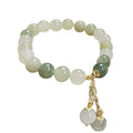 Women's Tian Shan Cui Yu bracelet with special-interest design in alloy metal with S175 electroplated finish