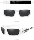Bandit style hip hop sunglasses model G613 with box frame and polarised PC lenses in various colours