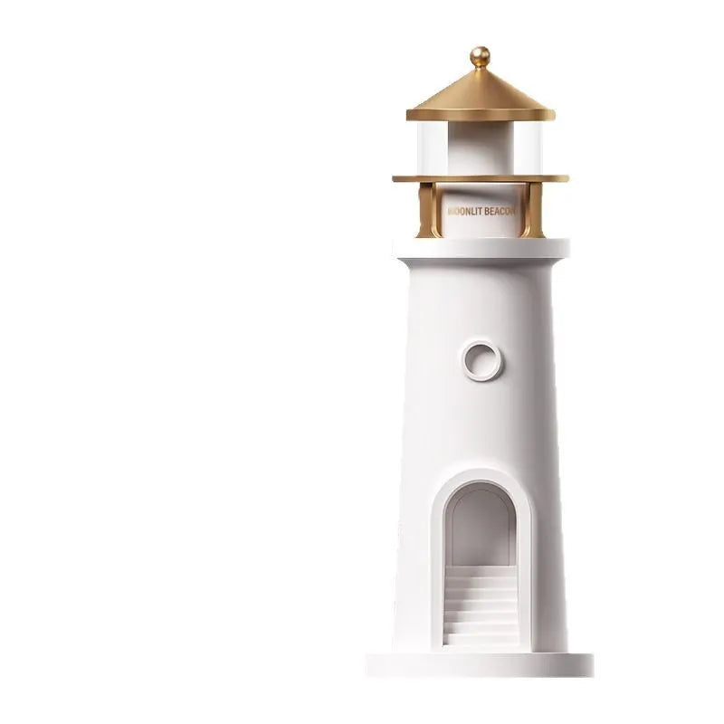 Human body induction atmosphere moonlight lighthouse table lamp in geometric modern style with remote control and Bluetooth