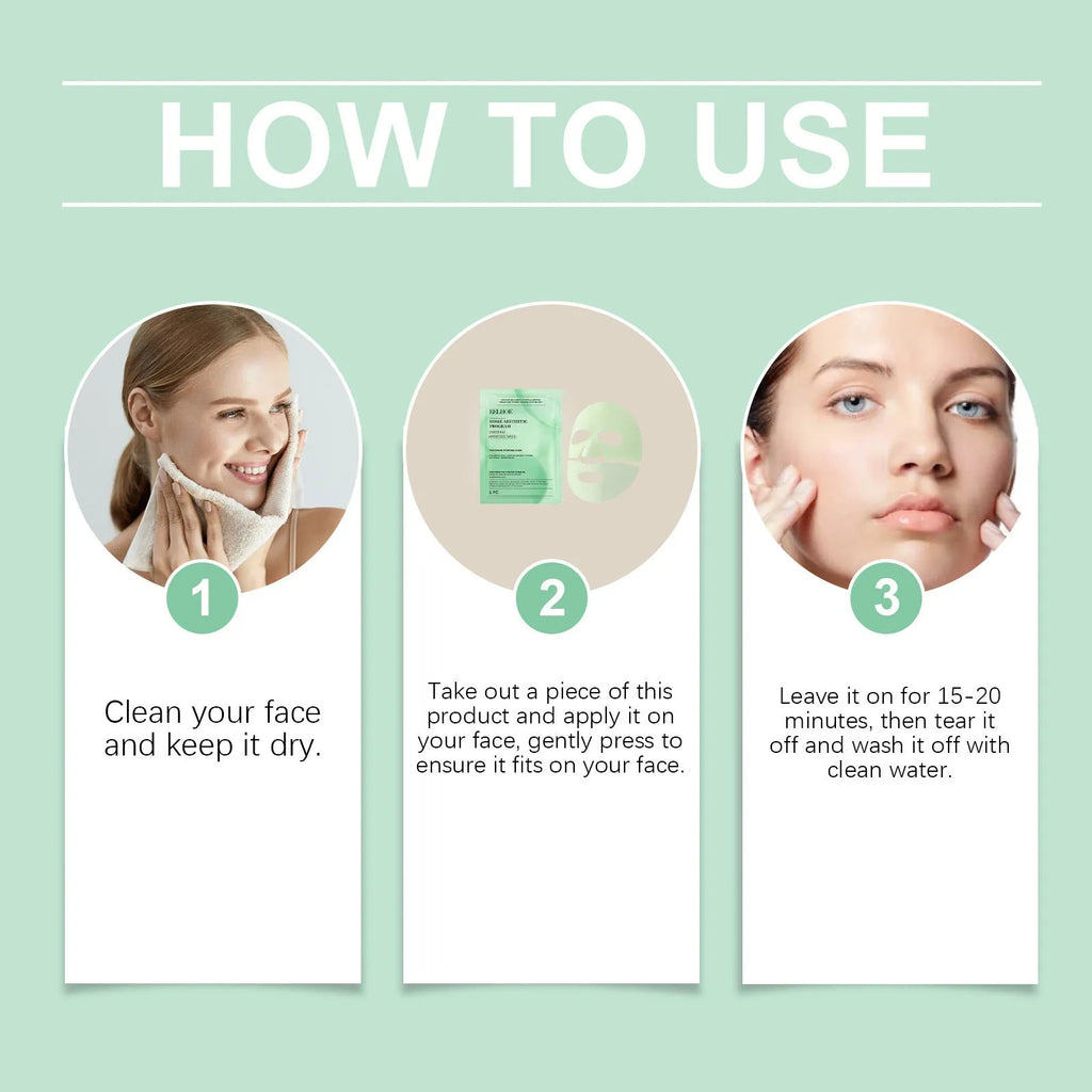 Retinol hydrating facial mask single piece or pack of four.