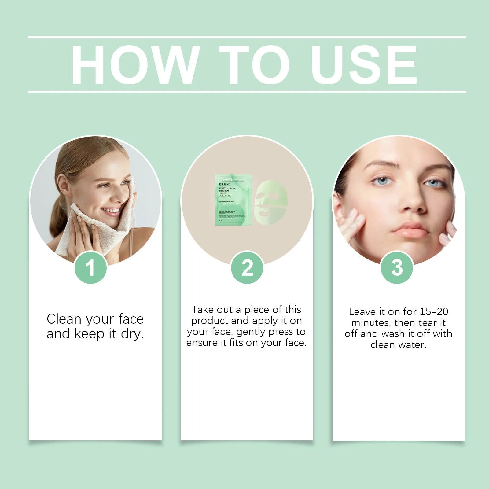 Retinol hydrating facial mask single piece or pack of four.