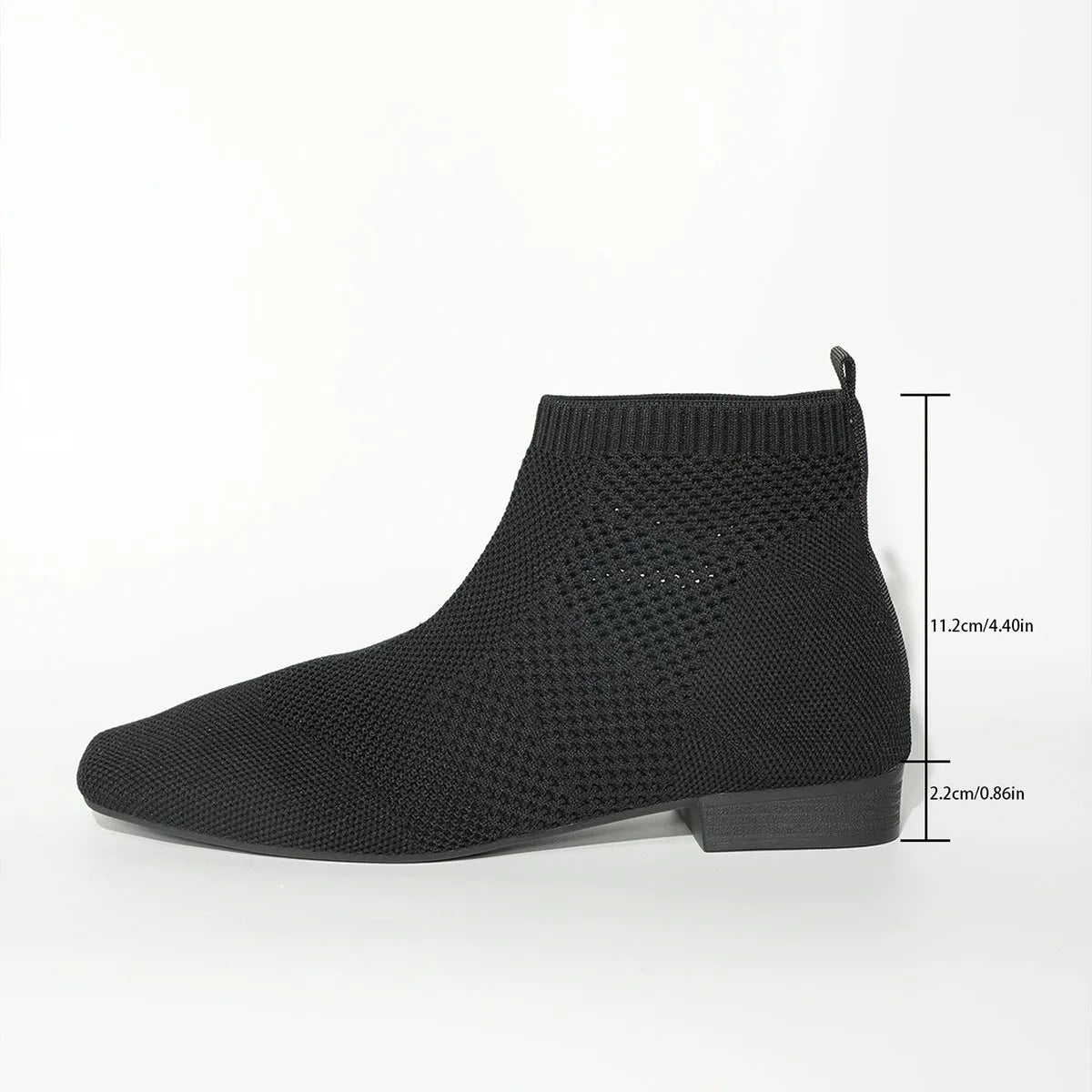 Plus size women's mid calf pointed toe ankle boots with 3-5cm mid heel in black or camel, sizes 36-43