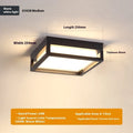Corridor insect-proof ultra-thin outdoor ceiling lamp with powder coated plastic shade in warm white