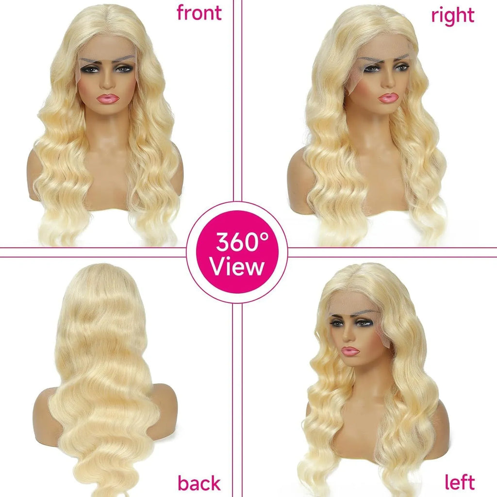 Women's front lace synthetic wig in M1 539 613# colour with medium-long curly hairstyle.