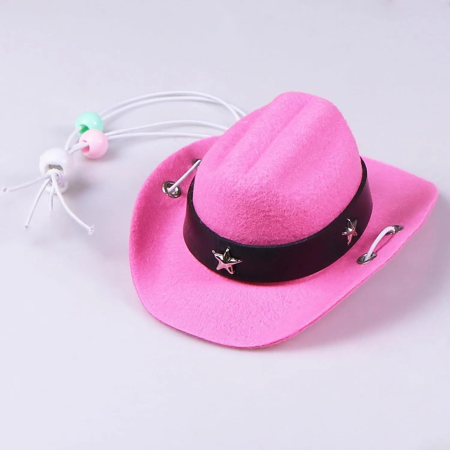 Cat wearing cowboy hat and bandana costume set for Halloween