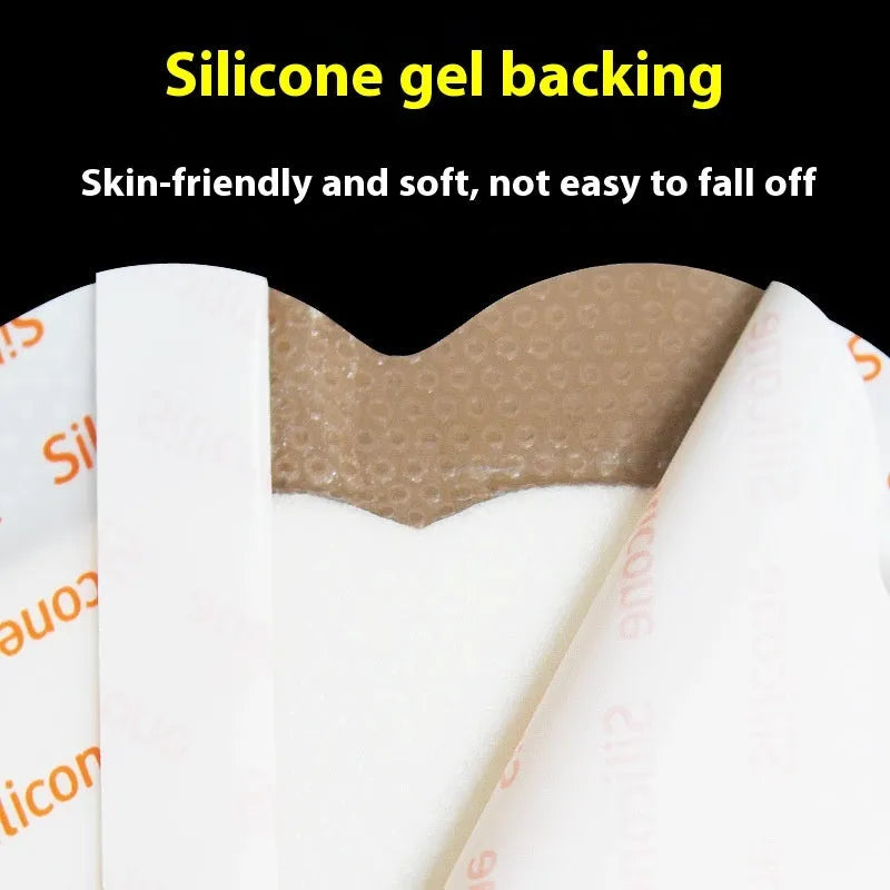 Single skin-coloured silicone gel foam bedsore prevention dressing sticker.