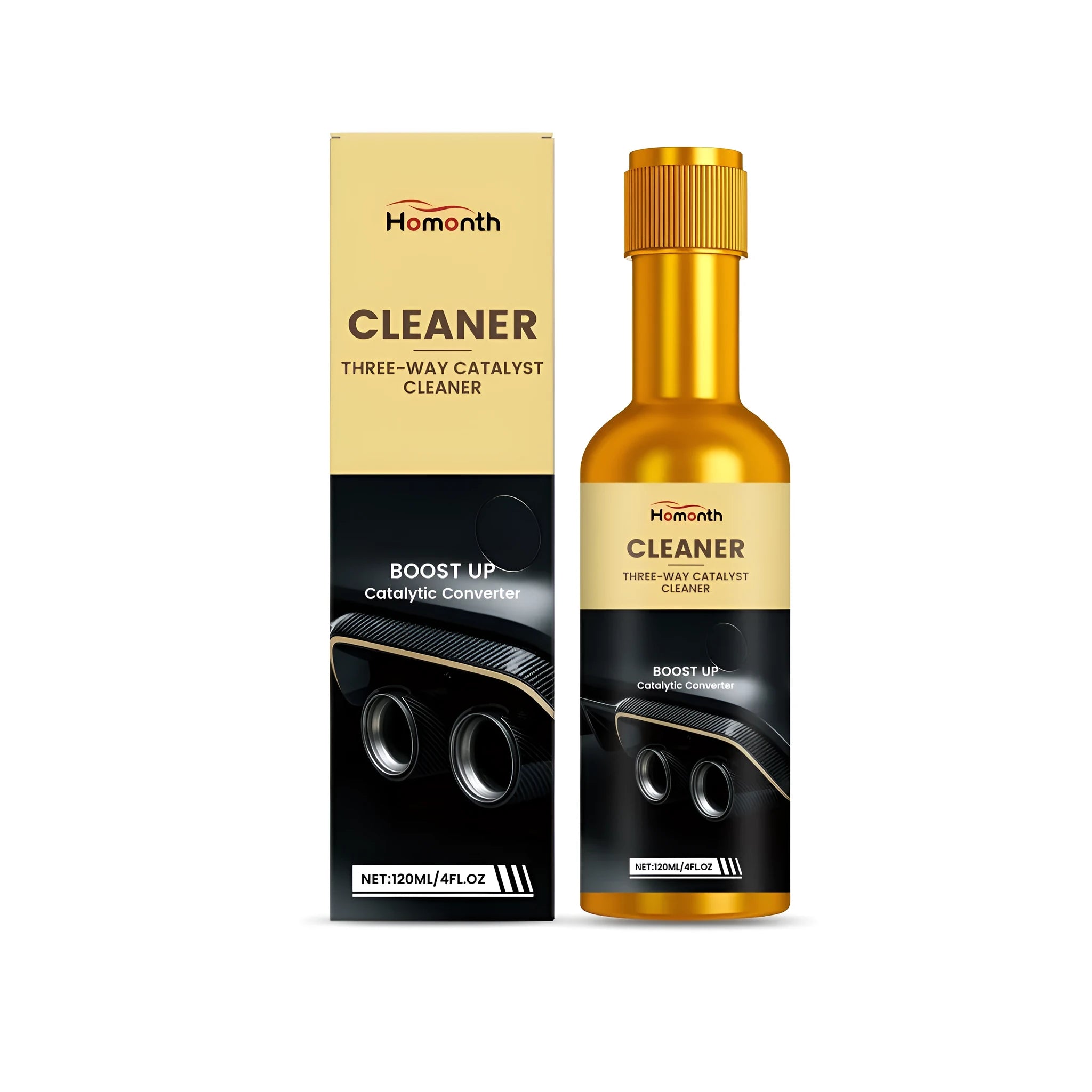 120ml bottle of catalytic converter cleaner fuel additive for cars
