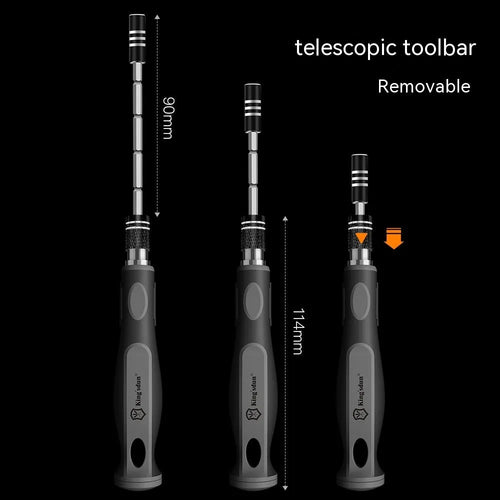 32 in 1 screwdriver set with 30 bits in compact black storage case