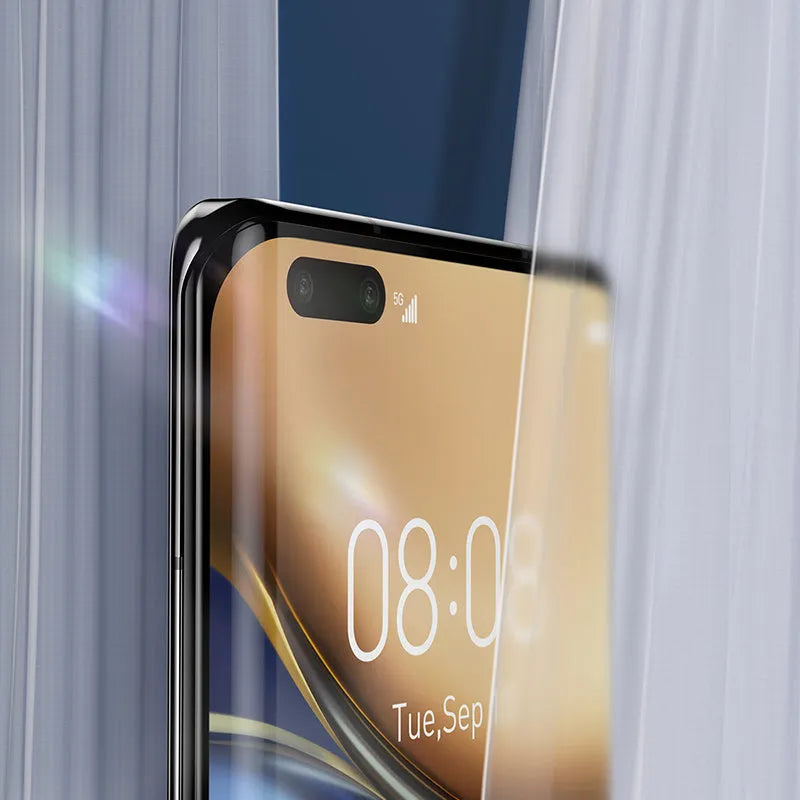 Black full screen curved tempered glass film for Honor Magic3 Pro with matte anti-peeping coating