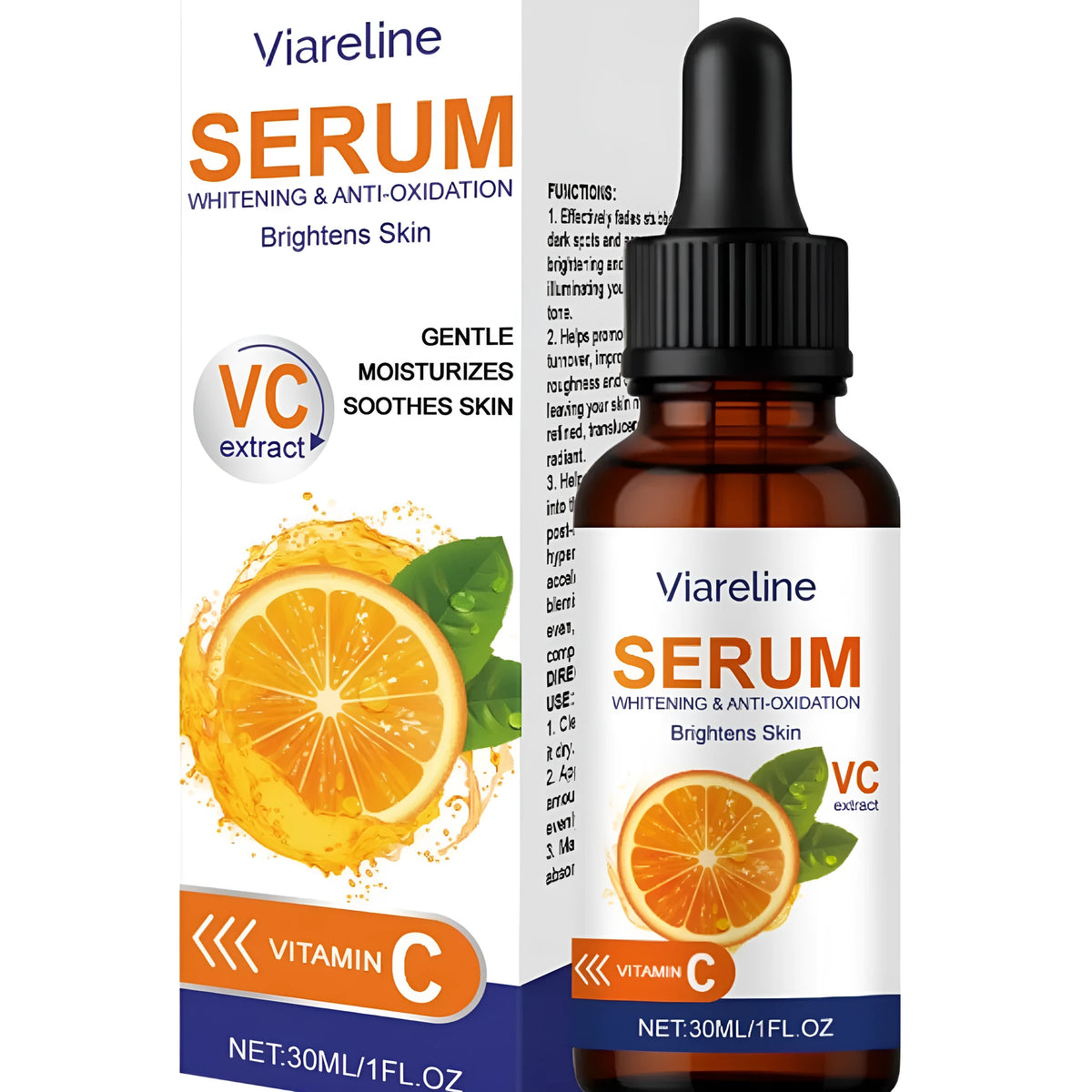 30ml Vitamin C Brightening Spot Whitening Liquid serum with nicotinamide and hyaluronic acid
