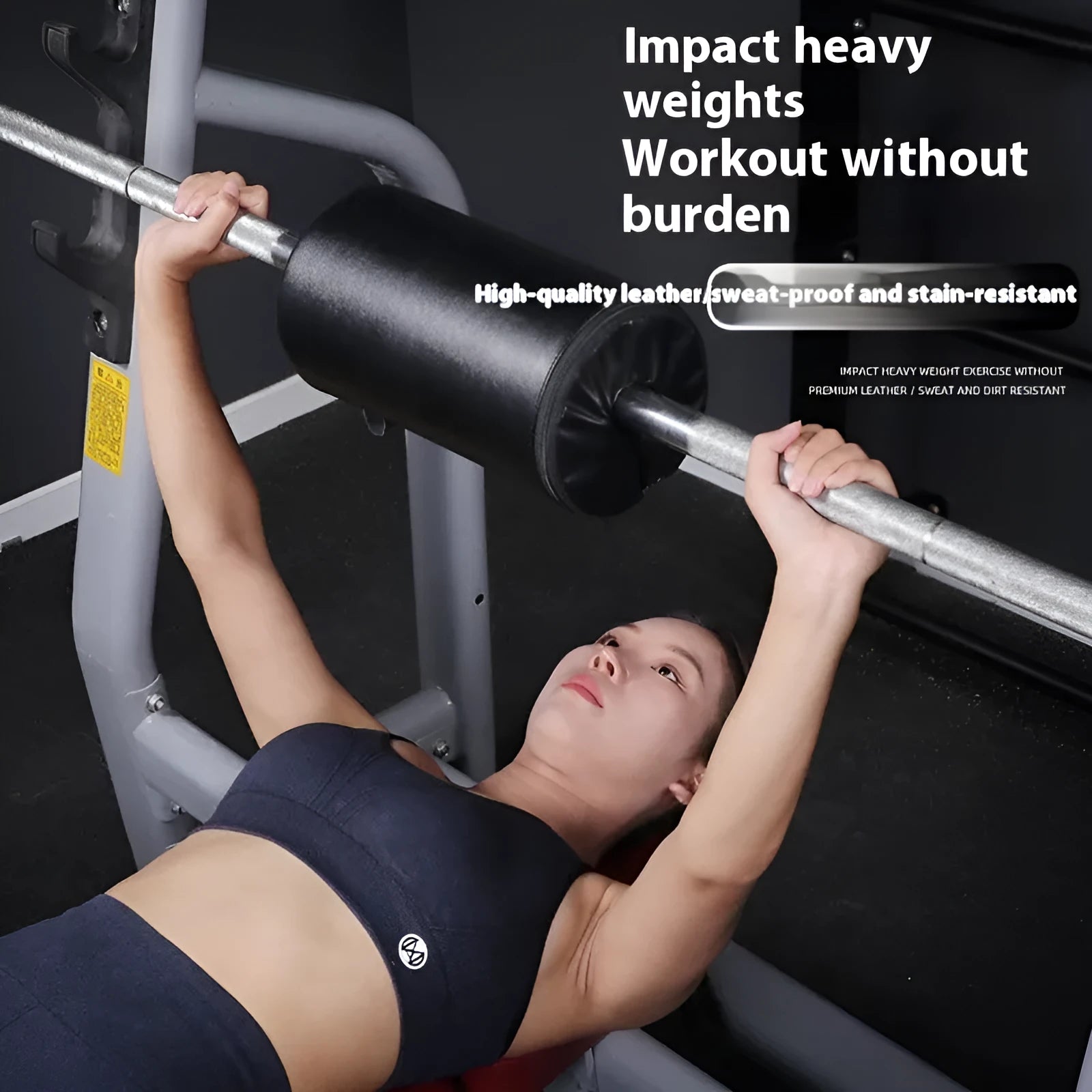 Square-shaped protective mat for hip thrust and bench press exercises in Rose Red colour.