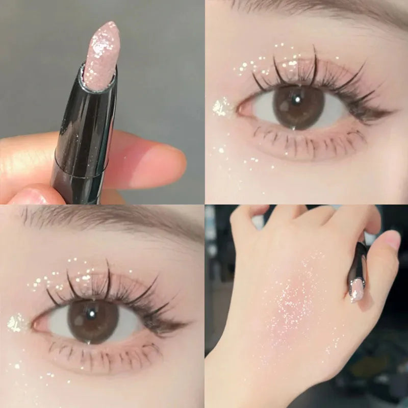 Women's clear eye shadow pen in six shades including Ice Queen, Golden Beach, Twilight, Alice, Pink Purple Aurora and Moonlight Princess