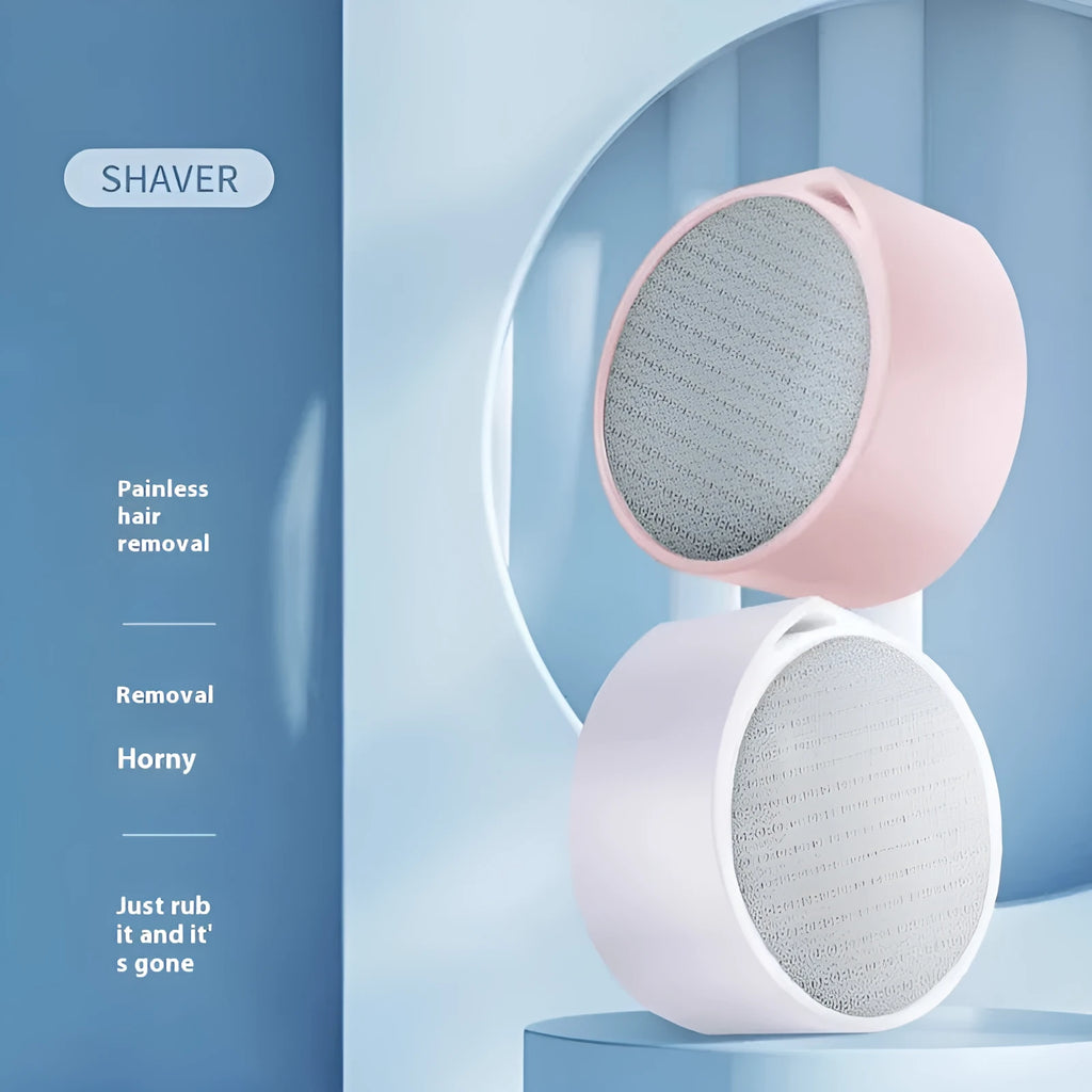 Nano glass epilator and foot grinder 2-in-1 plastic body hair removal device.