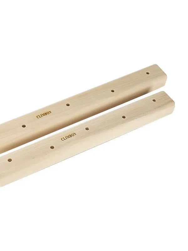 Three solid wood fingerboards for grip training, measuring 12cm, 40cm, and 50cm long on a white background.