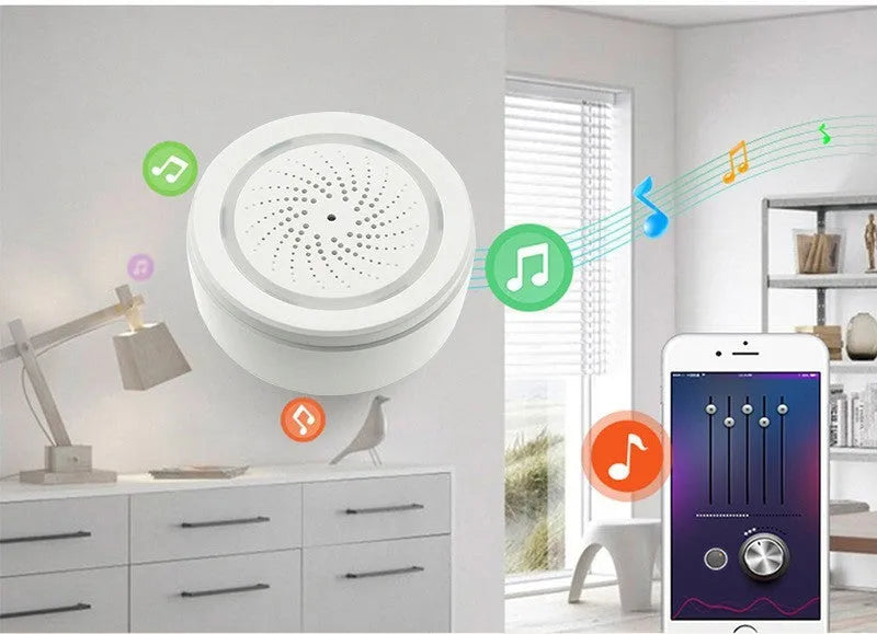 WiFi alarm siren wireless smart sound and light alarm with USB cable and manual
