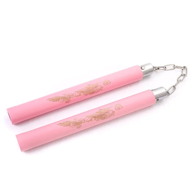 Set of soft EVA sponge nunchaku for children beginners practice in multiple colours