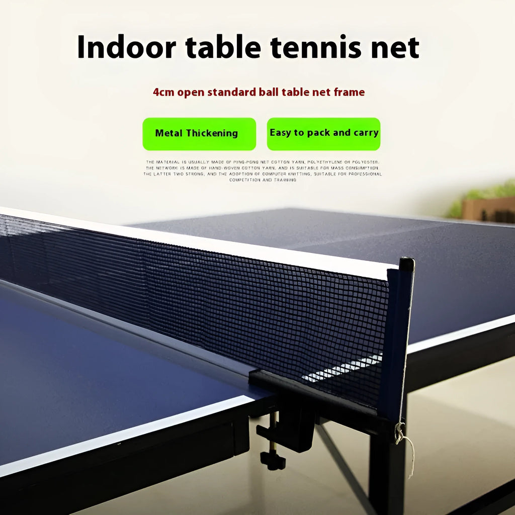 Table tennis post set with universal large clip for thickened indoor table edges