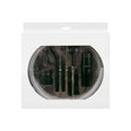 Eight-piece set of small vacuum cleaner suction heads and accessories for cleaning confined spaces