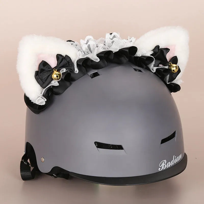 Soft plush cartoon character cover stretched over a pair of black on-ear headphones.