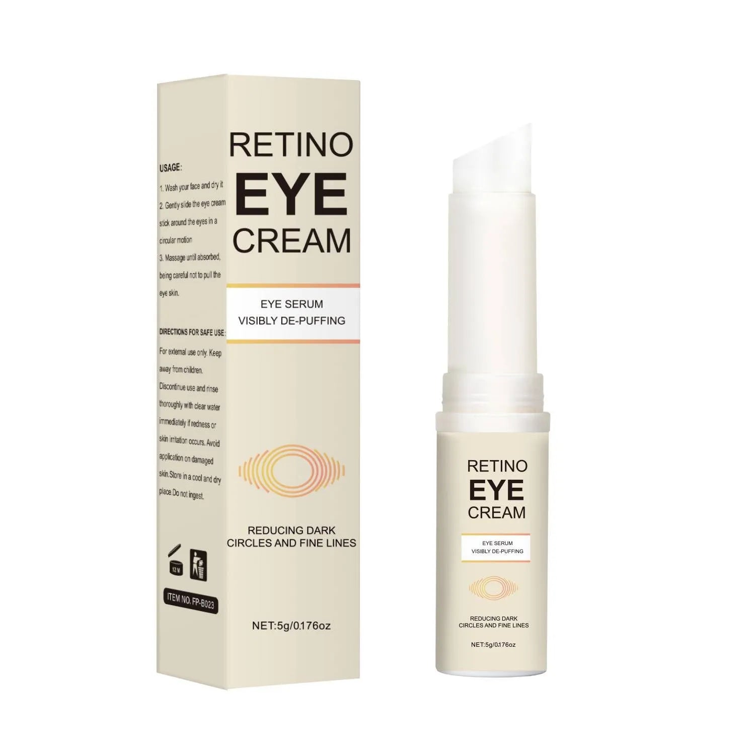 5g moisturising eye cream container for dark circles and under-eye hydration