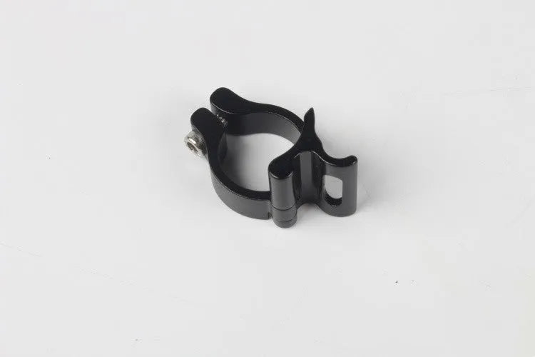 Black aluminium alloy vehicle clamp ring with a 28.6mm inner diameter.