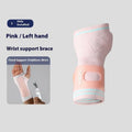 Wrist guard sheath for sports in pink, blue, dark gray or black, left or right hand, sizes L M XL