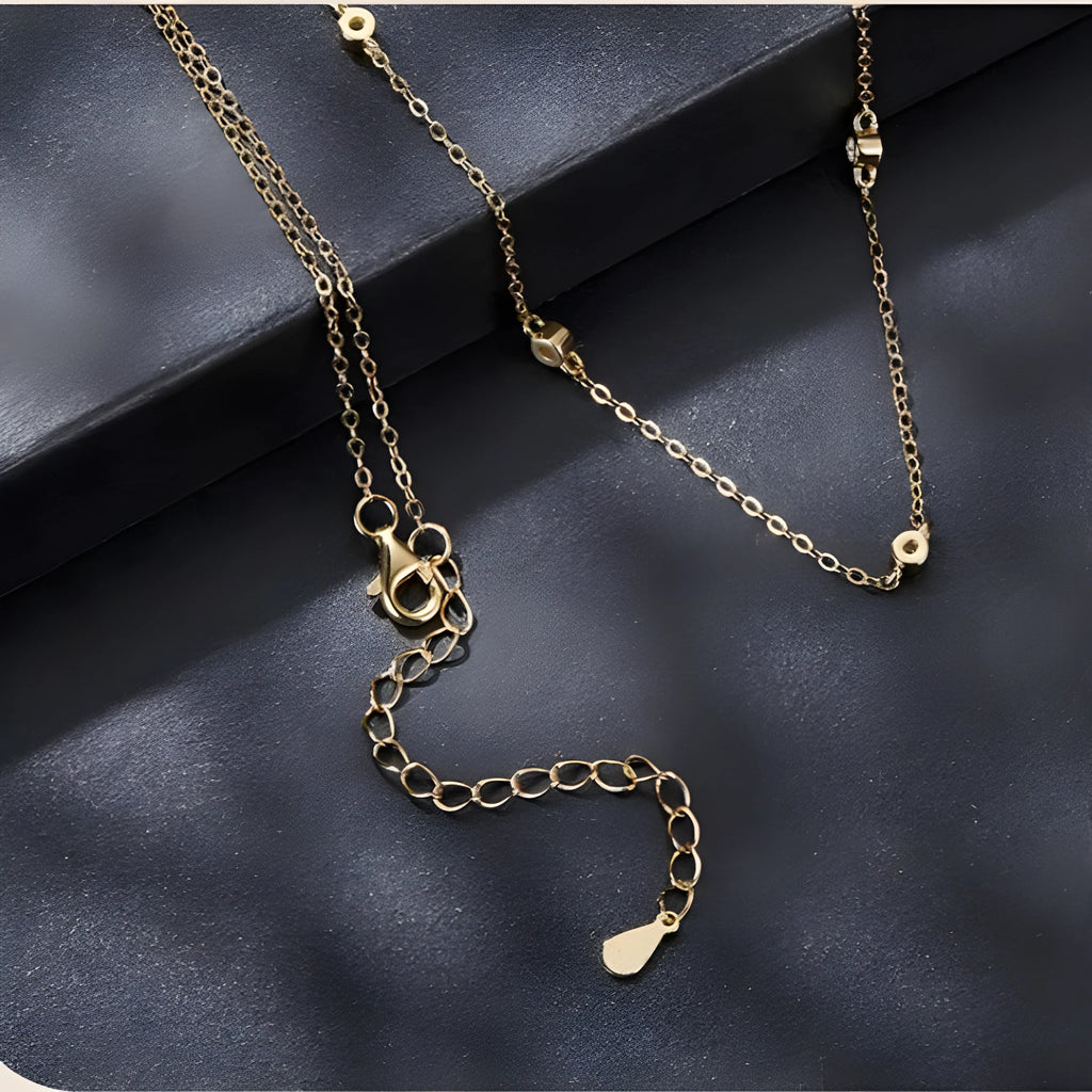 925 silver moissanite pendant necklace on adjustable chain 41-50cm silver colour with certificate