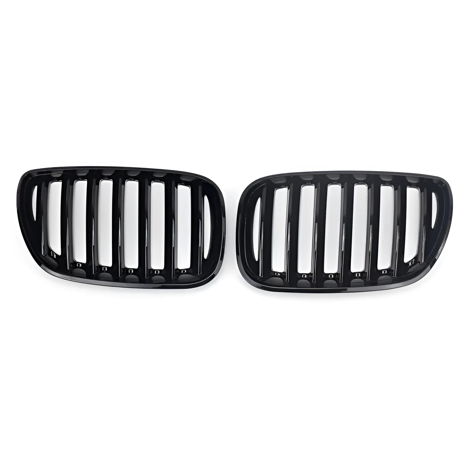 Bright black ABS plastic medium mesh grille for BMW X5 E53 with 204mm middle section