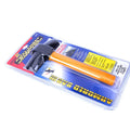 Yellow alloy steering wheel T lock anti-theft device for cars, 38x19x6.5cm general fit
