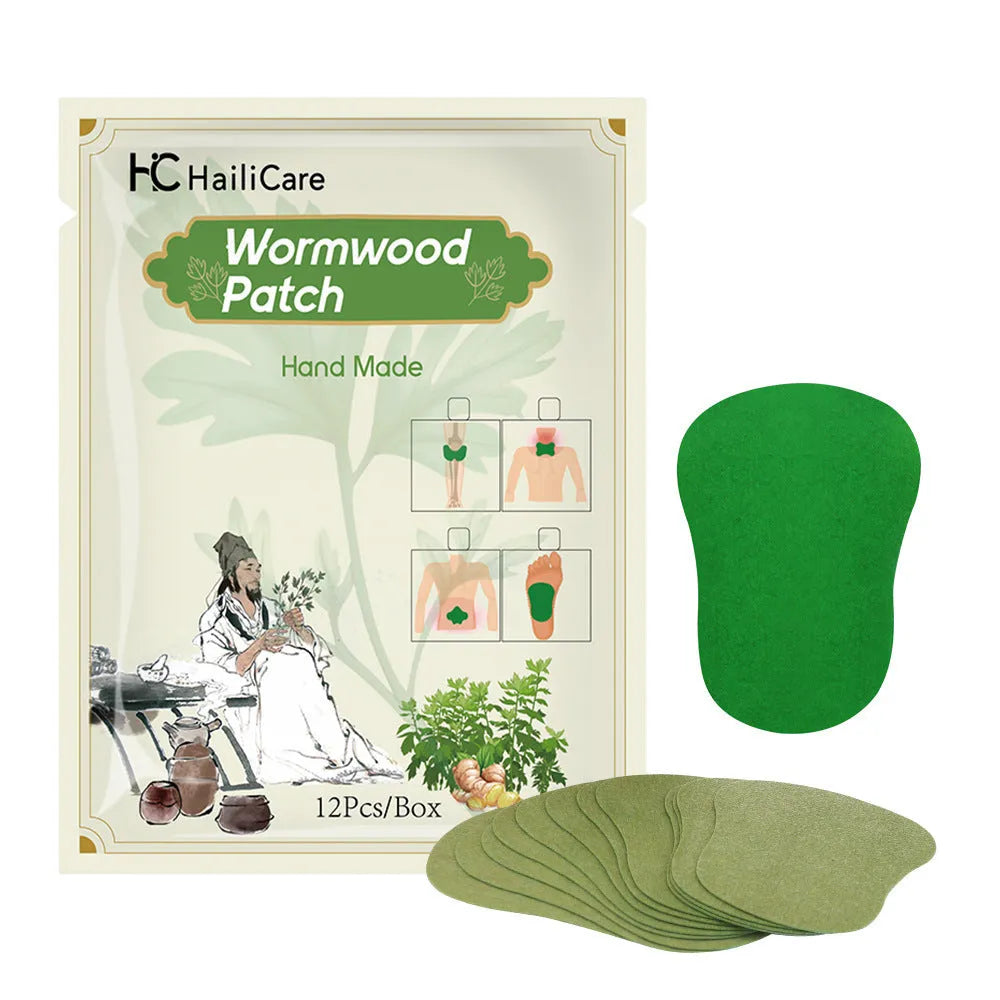 Chinese mugwort herbal patches for knee, back, neck and foot application