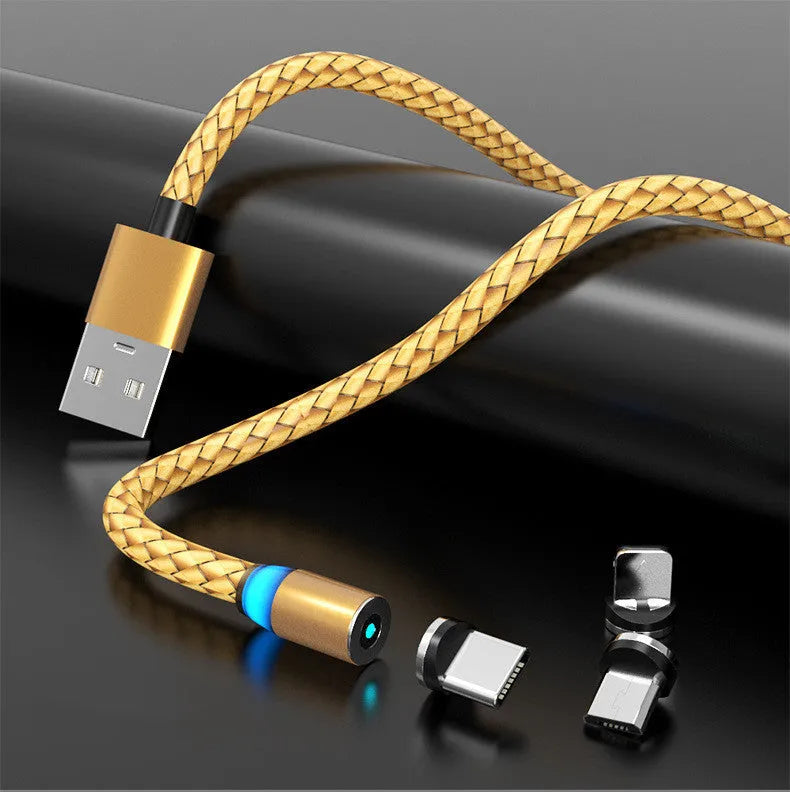 Magnetic data cable with 1m and 2m options, USB Lightning Micro USB TYPE-C