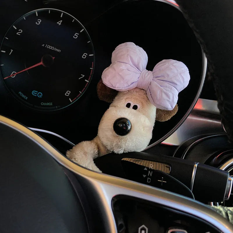 Cotton car dashboard decoration doll in cartoon animal design for pet and child safety