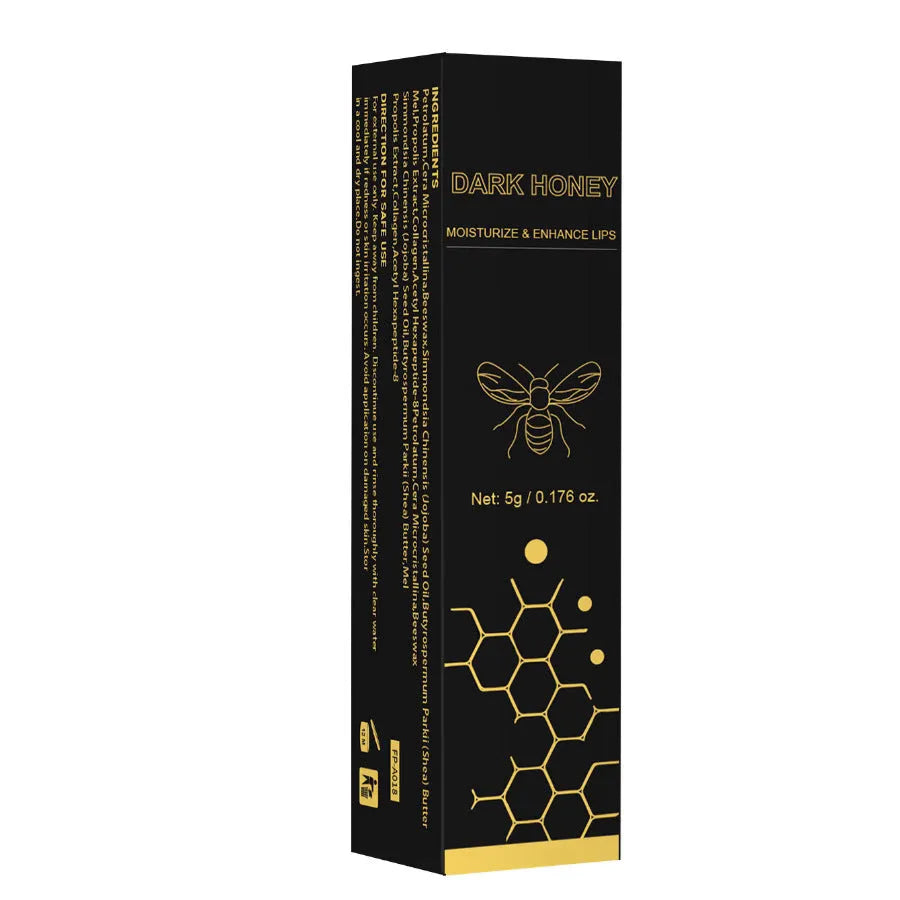 Dark honey coloured lipstick in 5g standard tube packaging for export sales