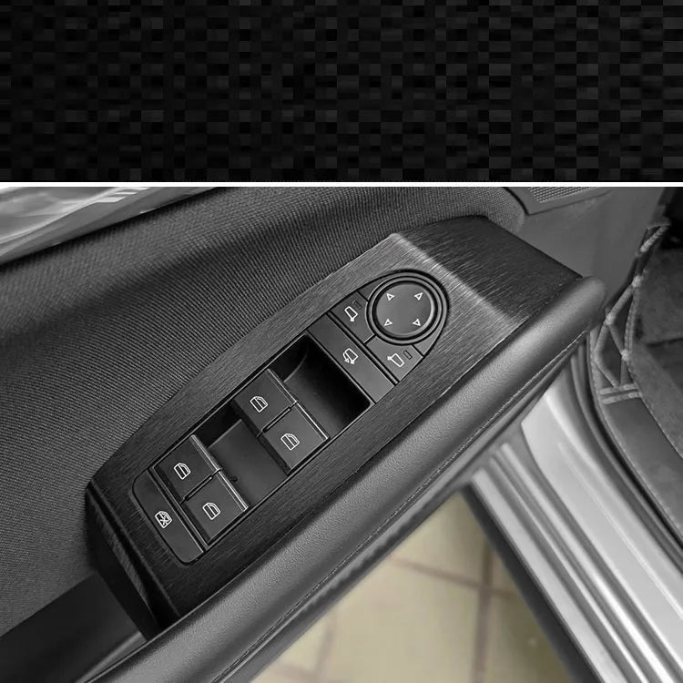 Unksera car interior decorative film sticker kit for centre console and dashboard trim in carbon fibre finish