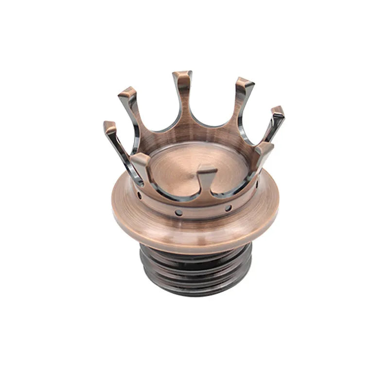 Harley-Davidson Fatty Dai Na Crown aluminium fuel tank cap in black, bronze, gold, electroplated and black/white finishes