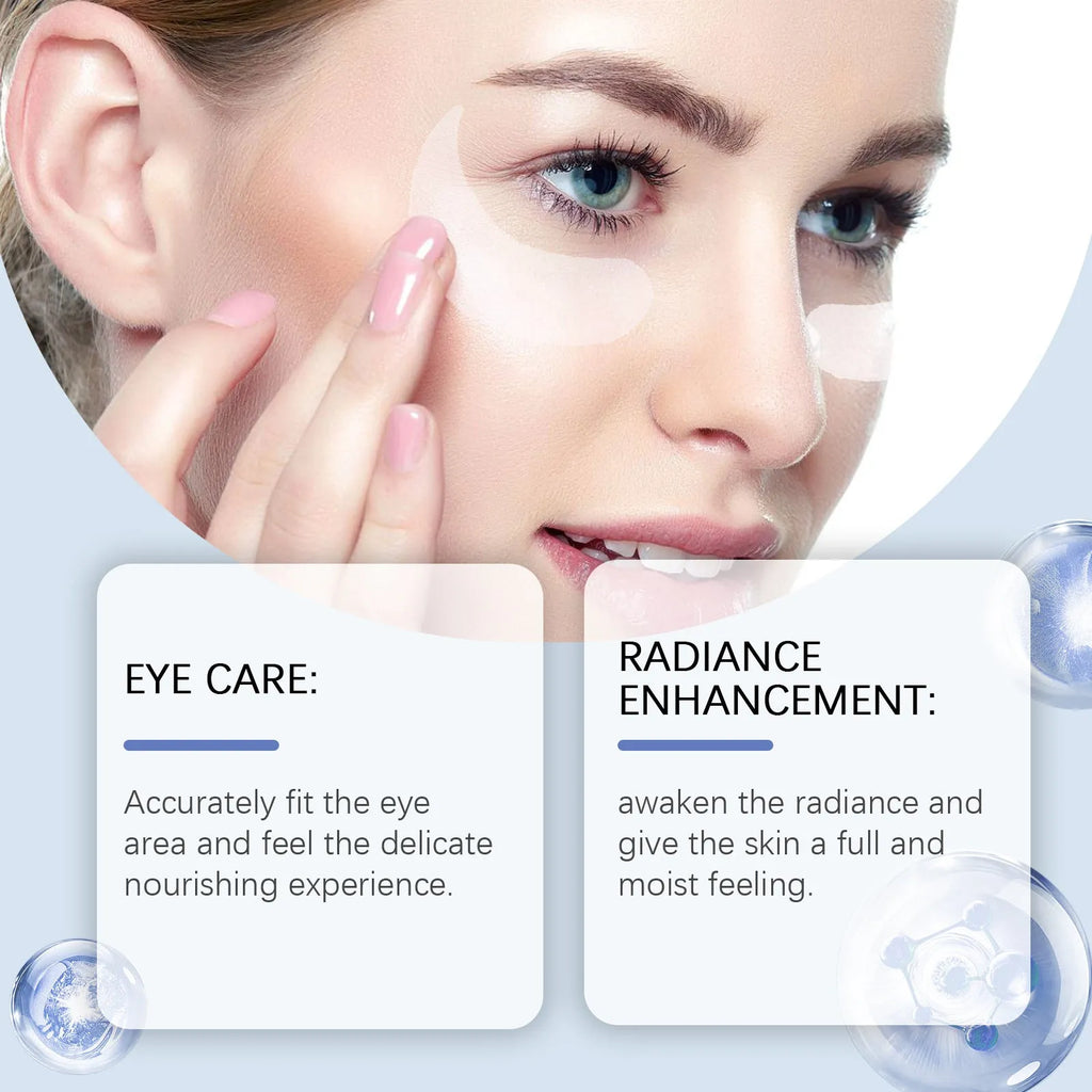 Pair of elastic microneedle eye care patches for wrinkle fading treatment