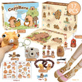 Christmas countdown blind box building block toy in khaki plastic, ST-45 17pcs music model