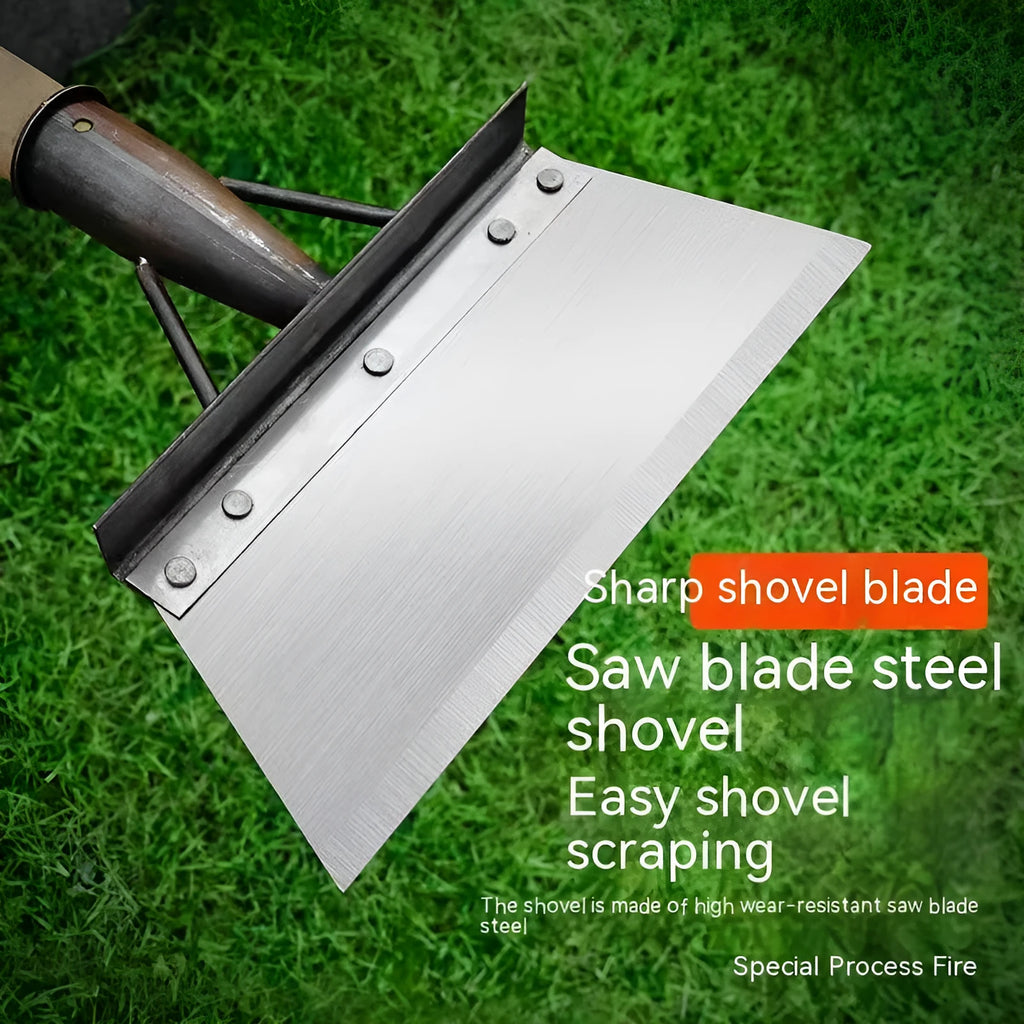 300mm manganese steel cleaning shovel with thickened construction for garden work and home maintenance