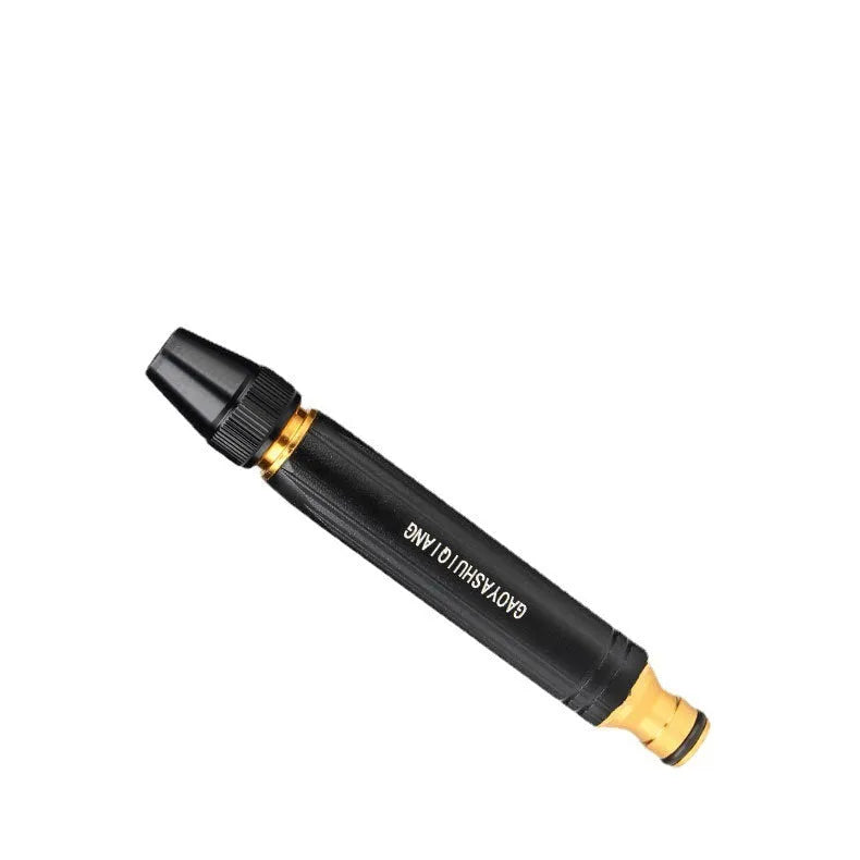 Black diamond alloy car washing gun with straight spray design for vehicle and household cleaning