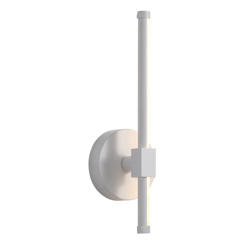 LED wall light with iron lampshade, 30 x 10 x 8 cm, black or white, 220V wall sconce